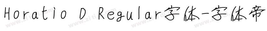 Horatio D Regular字体字体转换